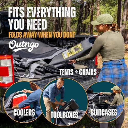 Heavy-Duty Waterproof Truck Bed Cargo Bag 38 Cu Ft for Outdoor Travel