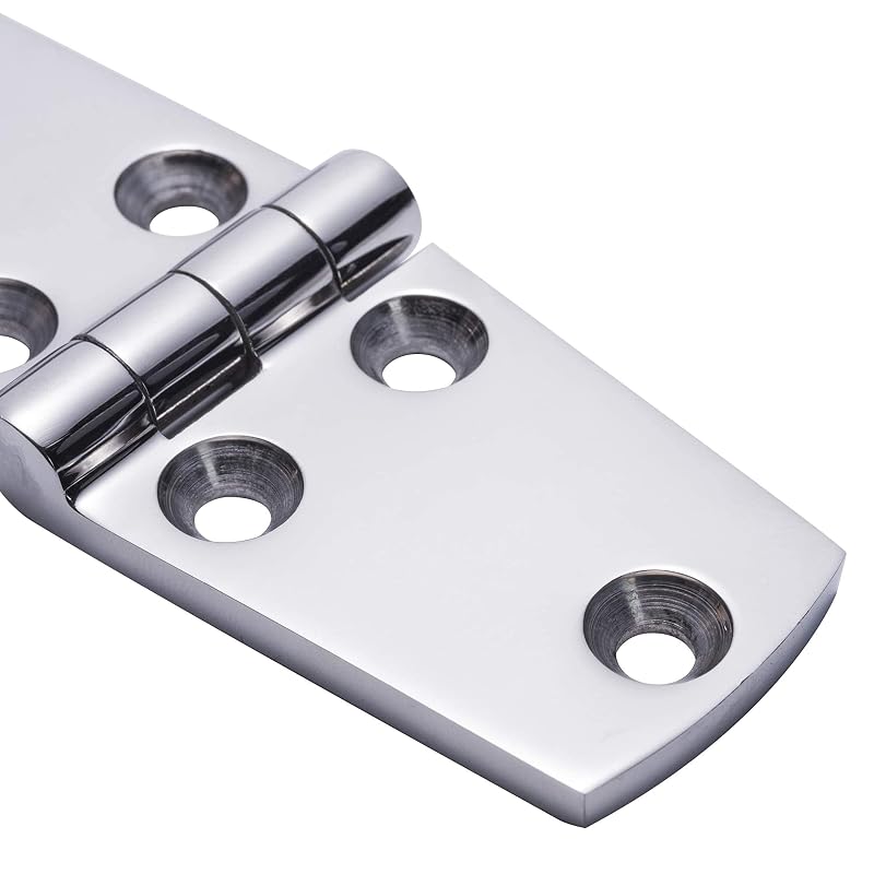Marine Grade 316 Stainless Steel Door Hinges 4x1.5 in Heavy Duty Pack of 2 with Screws