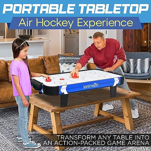 40-Inch Air Hockey Table with Fast Gameplay & Built-in Score Tracker