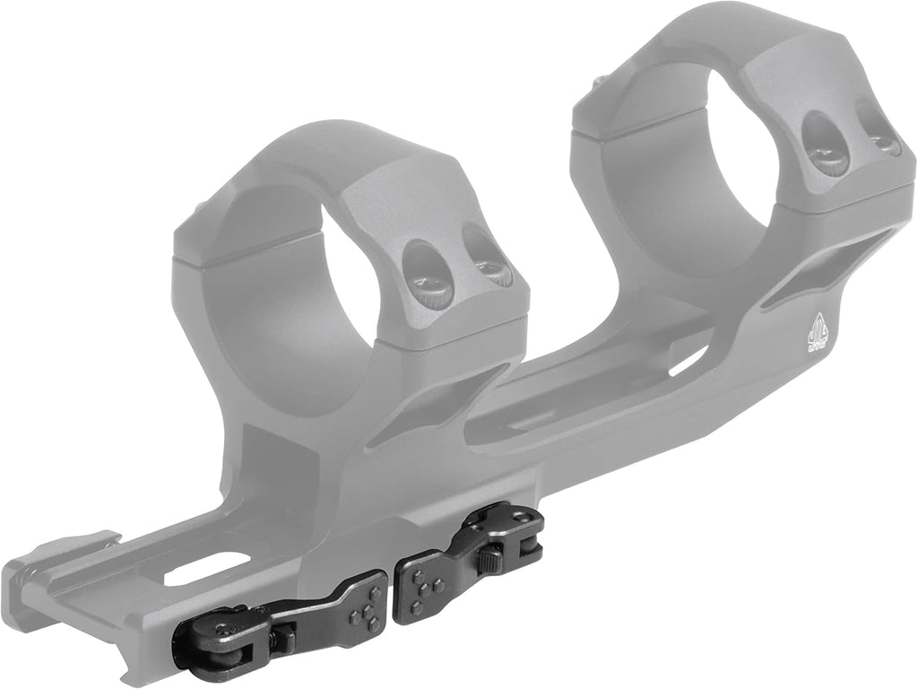 UTG ACCU-SYNC QR Scope Mount - 34mm, X-High Pro, 70mm Offset - Sleek Black Finish