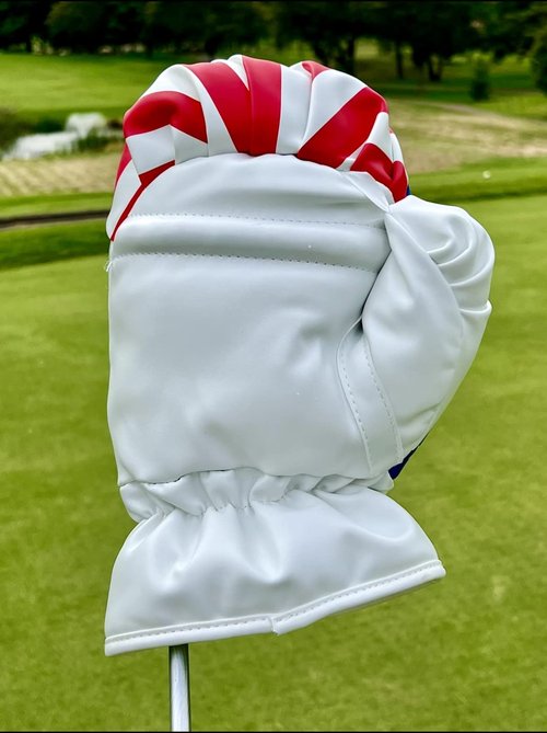 USA Boxing Glove Golf Head Cover - Fits 460cc Driver - Patriotic Red White & Blue American Flag Golf Club Headcover