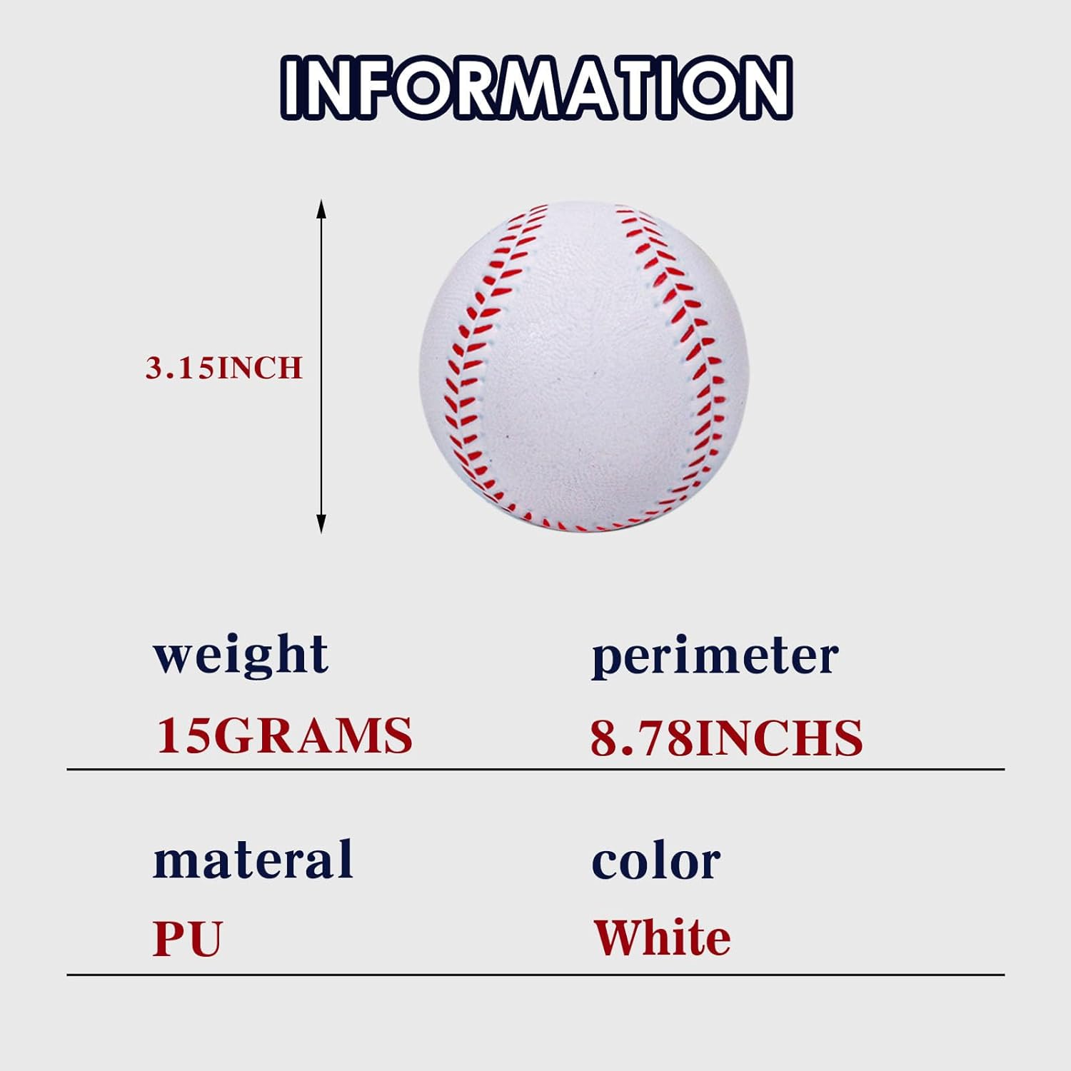 Skiennix 9-Inch Foam Baseballs - 4 Pack Soft Training Balls for Indoor/Outdoor Practice