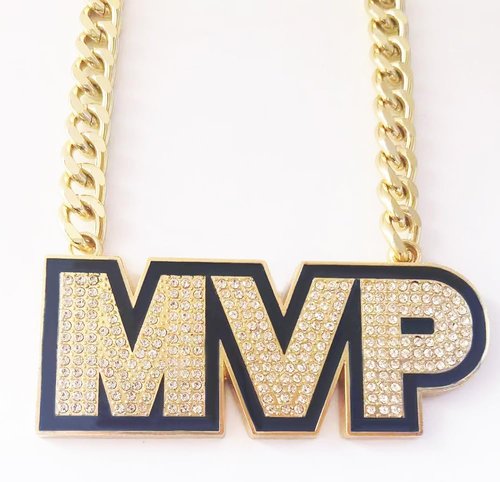 MVP Chain Medal - Most Valuable Player Award Necklace | Trophy Pendant for Sports Enthusiasts