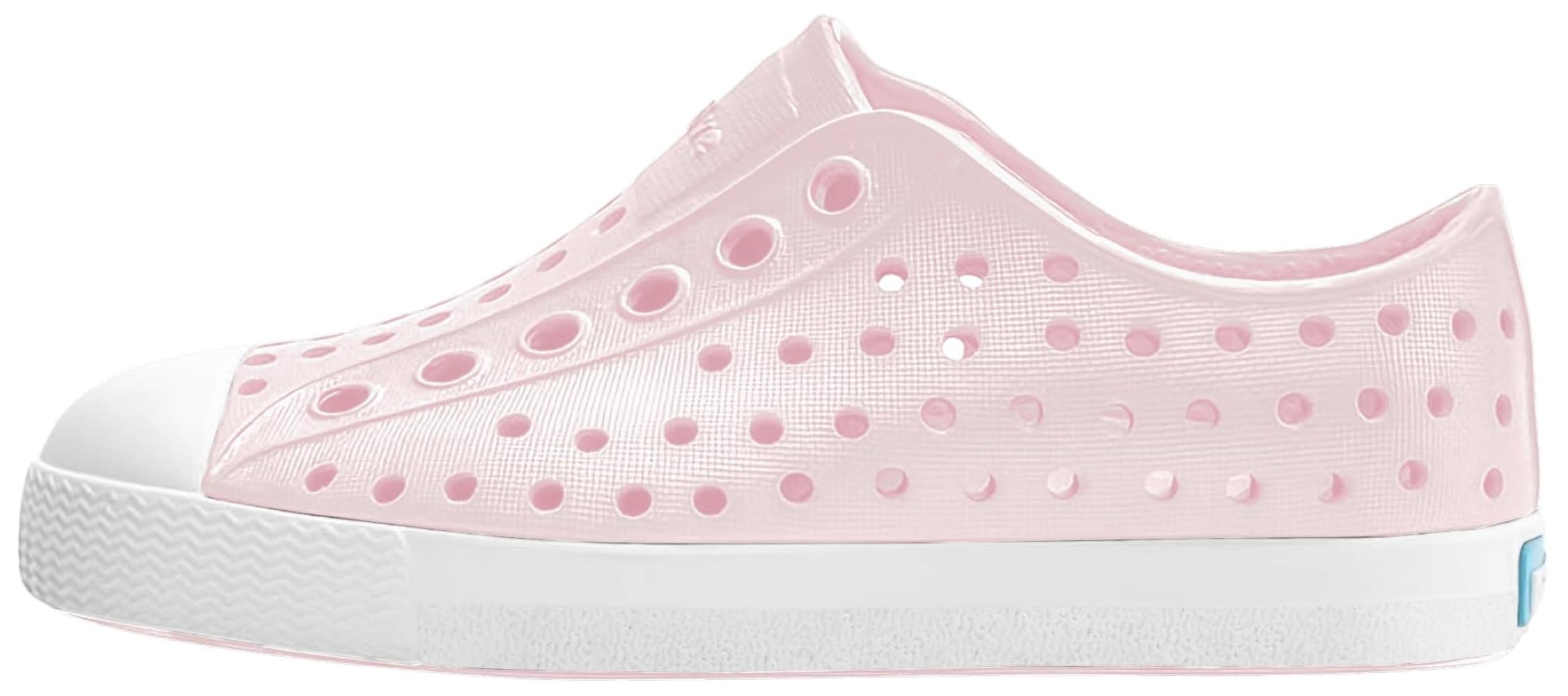 Native Shoes Unisex-Kids Jefferson Sneakers, Milk Pink/Shell White, 7 Toddler
