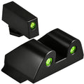 Lukvcoe Tritium Handgun Sight, High-Visible Front & Rear Night Sights for Glock 17, 17L, 19 to 35, 37, 38, 39, 40 and 41 Handguns Models, with Self Luminous Low-Light Tritium Dots.