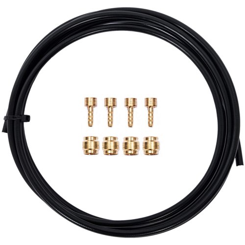 YBEKI 2500mm Kevlar Teflon Hydraulic Disc Brake Hose Kit with Brass Fittings – Compatible with Shimano BH59/BH90, SRAM, Magura