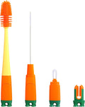 Skiennix 4-in-1 Silicone Bottle Brush - Integrated Design for Cleaning Sports, Baby & Water Bottles | 1 Pack