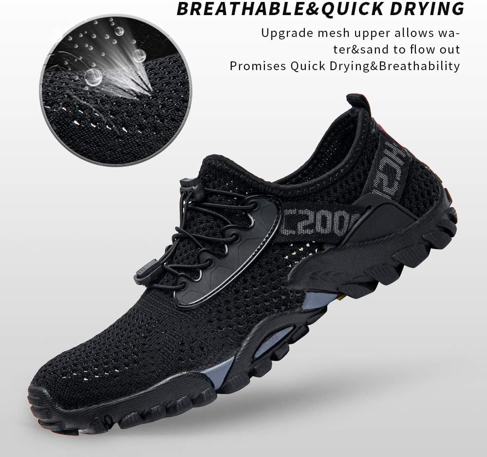 SOBASO Water Shoes - Quick Drying Aqua Shoes for Men & Women | Ideal for Beach, Diving & Hiking