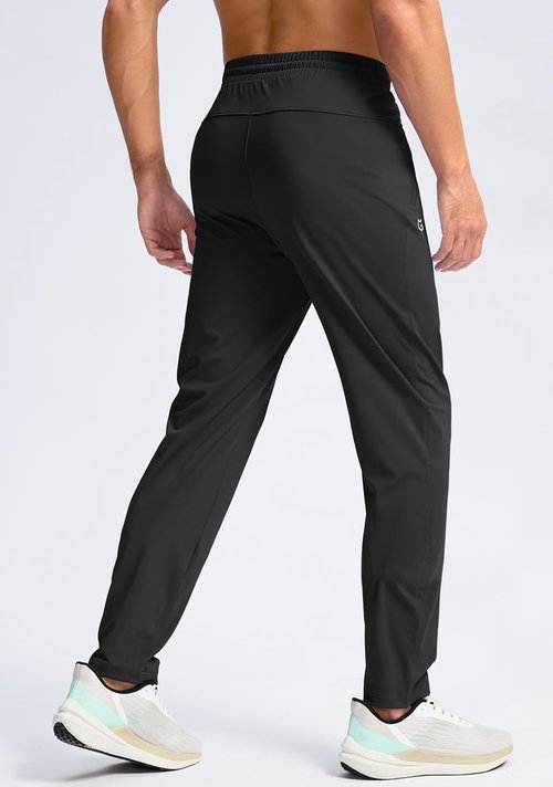 G Gradual Men's Athletic Sweatpants - Stretchy Long Joggers with Zipper Pockets | 30"-36" Inseam