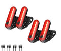Hilngav 4 Pack Bike Tail Light, Bicycle Rear Light USB-C Rechargeable LED Cycling Safety Flashlight with 4 Light Mode for Road Mountain Night Riding & Adults Men Women, Reflectors Accessories