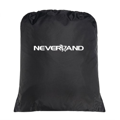 NEVERLAND Golf Cart Cover - Waterproof Golf Cart Covers - Fits for Yamaha Golf Carts EZ GO Club Car - Outdoor Windproof Sunproof (Black, Fit for 2+2/4 Passenger Cart)
