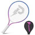 PIKASEN 17-25" Kids Tennis Racket Best Starter Kit for Kids Age 4 and Under with Shoulder Strap Bag and Mini Tennis Racket Toddler Tennis Raquet (19 inch Pink)