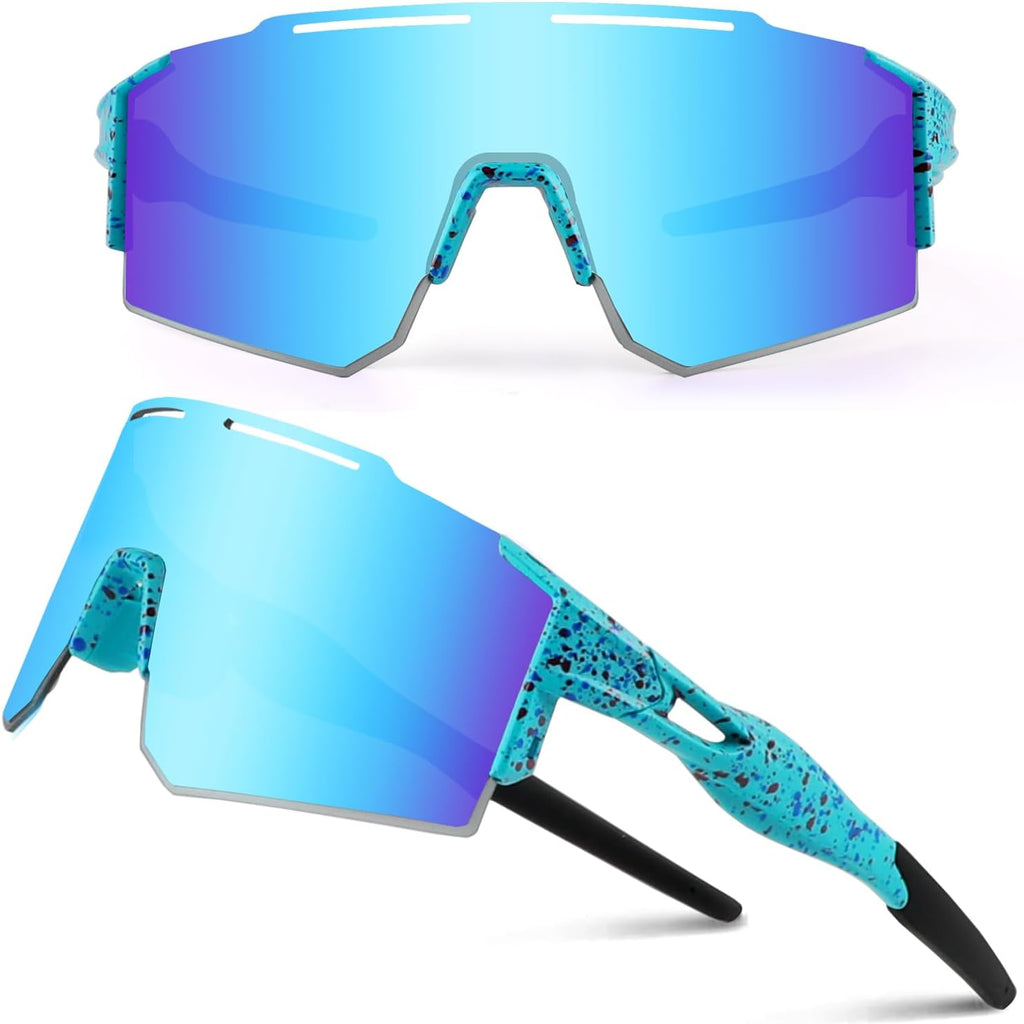 Ukoly Cycling Sunglasses - Polarized Sports Eyewear with 3 Interchangeable Lenses | Unisex Design