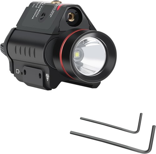 Feyachi Red/Green Laser Flashlight Combo 500 Lumen Tactical Light with Picatinny Rail Mount