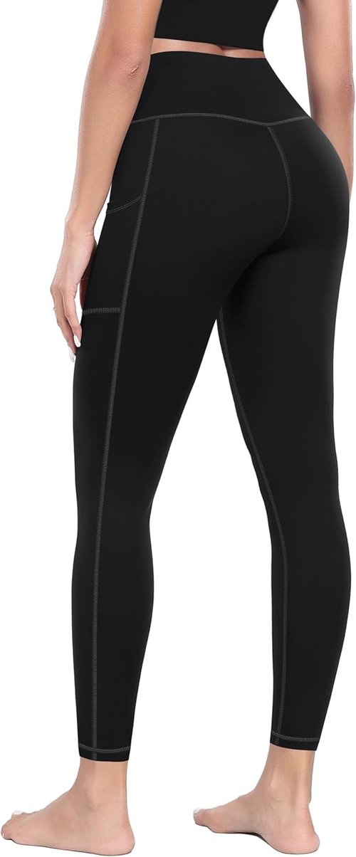 MIRITY High Waist Yoga Leggings - Buttery Soft Workout Pants with Pockets for Women | Single Pack