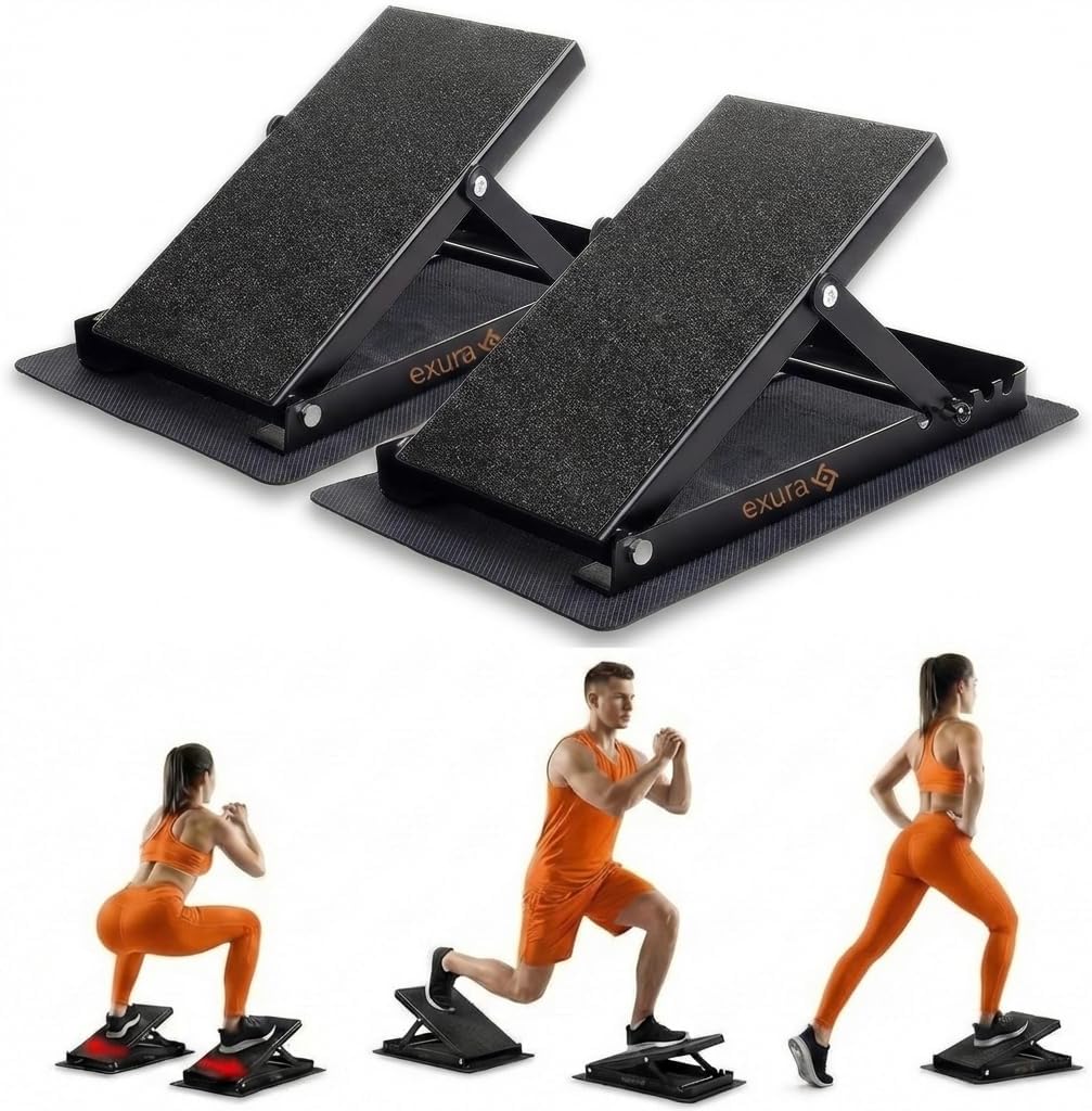 Slant Boards Adjustable - Wide Metal Slant Ramps for ATG Training & Physical Therapy | Incline Calf Stretching Equipment