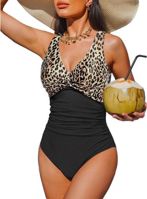 Holipick One Piece Swimsuit - Tummy Control Push Up Bathing Suit for Full Coverage & Slimming Fit