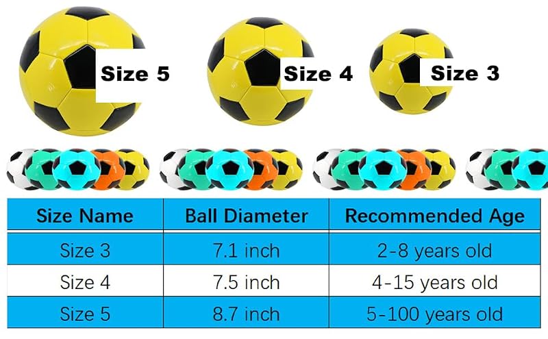 Soccer Ball Size 4 Training Ball with Pump, 32 Leather Panels - Lake Green