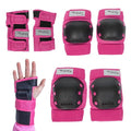 Flybar Knee and Elbow Pads, Wrist Guards Protective Safety Gear Set - Multi Sport Protection for Skateboarding, BMX, Pogoing, Inline Skating, Scooter - Kids, Teen & Adult Sizes (Pink, Large)