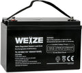 Weize Deep Cycle AGM Battery - 12 Volt 100Ah | Maintenance-Free, 1150A Max Discharge for RV & Solar