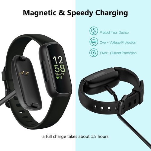Fast Wall Charger for Fitbit Inspire 2, Fit bit Ace 3 Charger for Kids Replacement Fitbit Inspire 2 HR USB Charging Cable Cord for Inpsire 2 and Ace 3