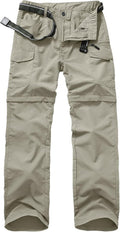 Jessie Kidden Men's Convertible Hiking Pants - Quick Dry, Lightweight Travel & Fishing | Light Apricot, Size 32