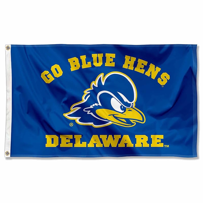 Delaware Blue Hens Flag 3x5 ft with Grommets - Officially Licensed College Banner