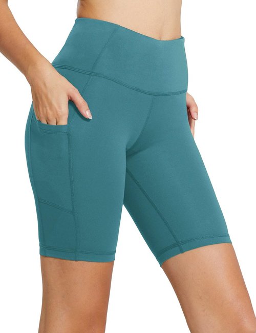 Baleaf Women's High Waist Biker Shorts - Versatile Yoga & Gym Spandex with Pockets | 8"/5"/3" Options