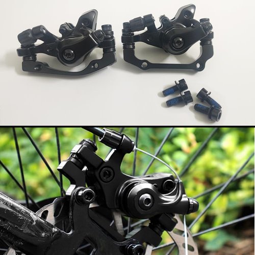Bicycle Disc Brake Kit,Mechanical Disc Brake Kit,Including Front and Rear Mechanical Disc Brake Calipers with 160mm Rotor for Mountain Bikes,Folding Bikes,Road Bikes