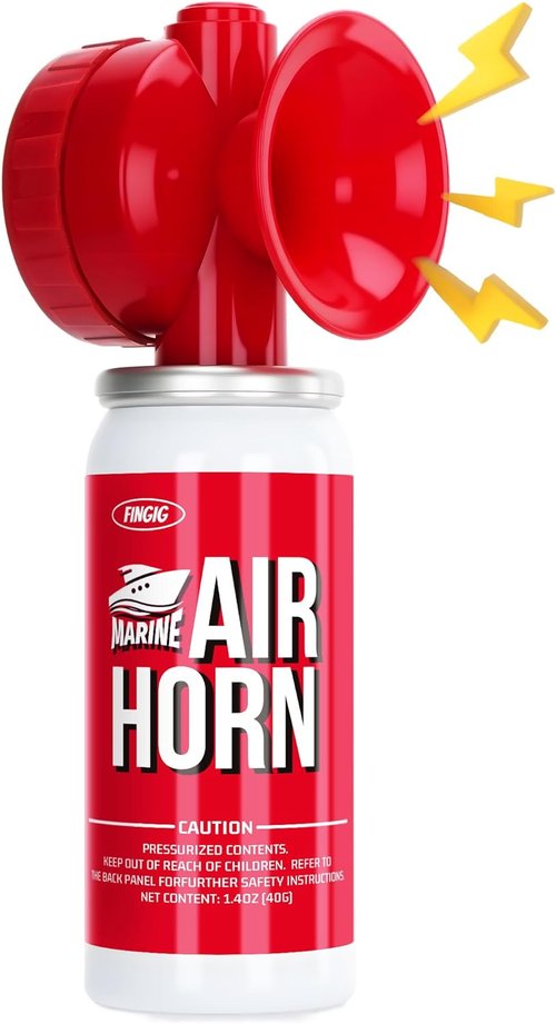 Fingig Mini Air Horn - Loud 1.4oz Safety Horn for Sports Events | Compact Red Design