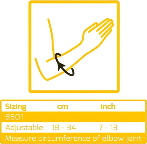 BraceUP Elbow Brace for Tendonitis - Adjustable Pain Relief Support for Tennis & Golfer's Elbow