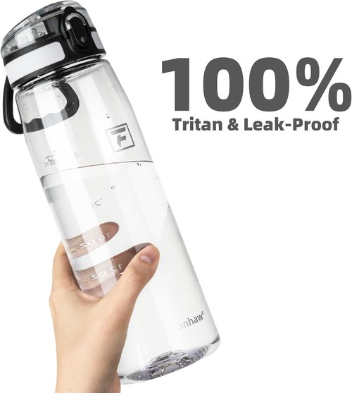 Fanhaw 32 oz Tritan Water Bottle - BPA-Free, Lightweight, Leak-Proof | Ideal for Gym, Travel, and Sports