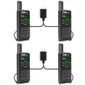 Wanneton RT22pro walkie talkies Wireless Frequency Copy Rechargeable Walkie Talkies for Adults,walkie talkies 4 Pack Long Range with VOX, Scrambling, decoding, Battery Display, scanning.