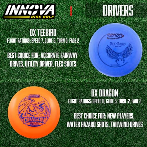Innova Disc Golf Starter Set - 10 Discs for Beginners with Drivers, Mid-Ranges, Putters