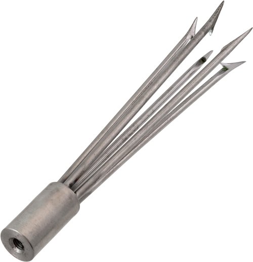 Cressi Paralyzer Tip for Pole Spear, 5 Barbed prongs, Paralyzer Tip 5 Barb Prongs