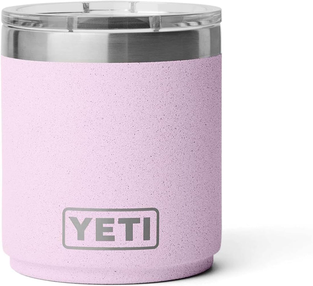 YETI Rambler 10 oz Lowball - Vacuum Insulated Stainless Steel with MagSlider Lid | Cherry Blossom