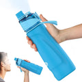 Skiennix Misting Water Bottle - 24oz Insulated 2-in-1 Mist & Sip Stainless Steel | Ideal for Hiking & Gym