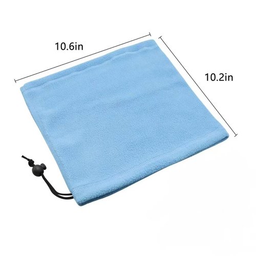 TiKOKEY 4PCS Winter Drawstring Headscarf Fleece Neck Gaiter Face Cover Neck Gaiters for Men Windproof Neck Warmer Men Gaiter Scarf