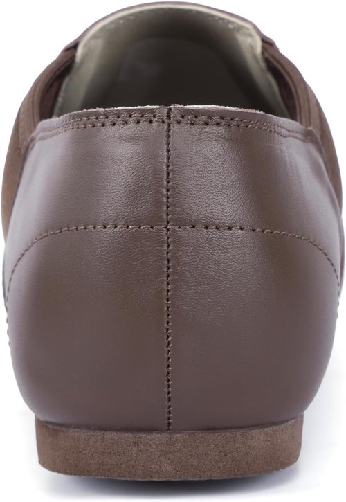 Linodes Unisex Jazz Shoes - Slip-On Leather Dance Footwear for Men and Women