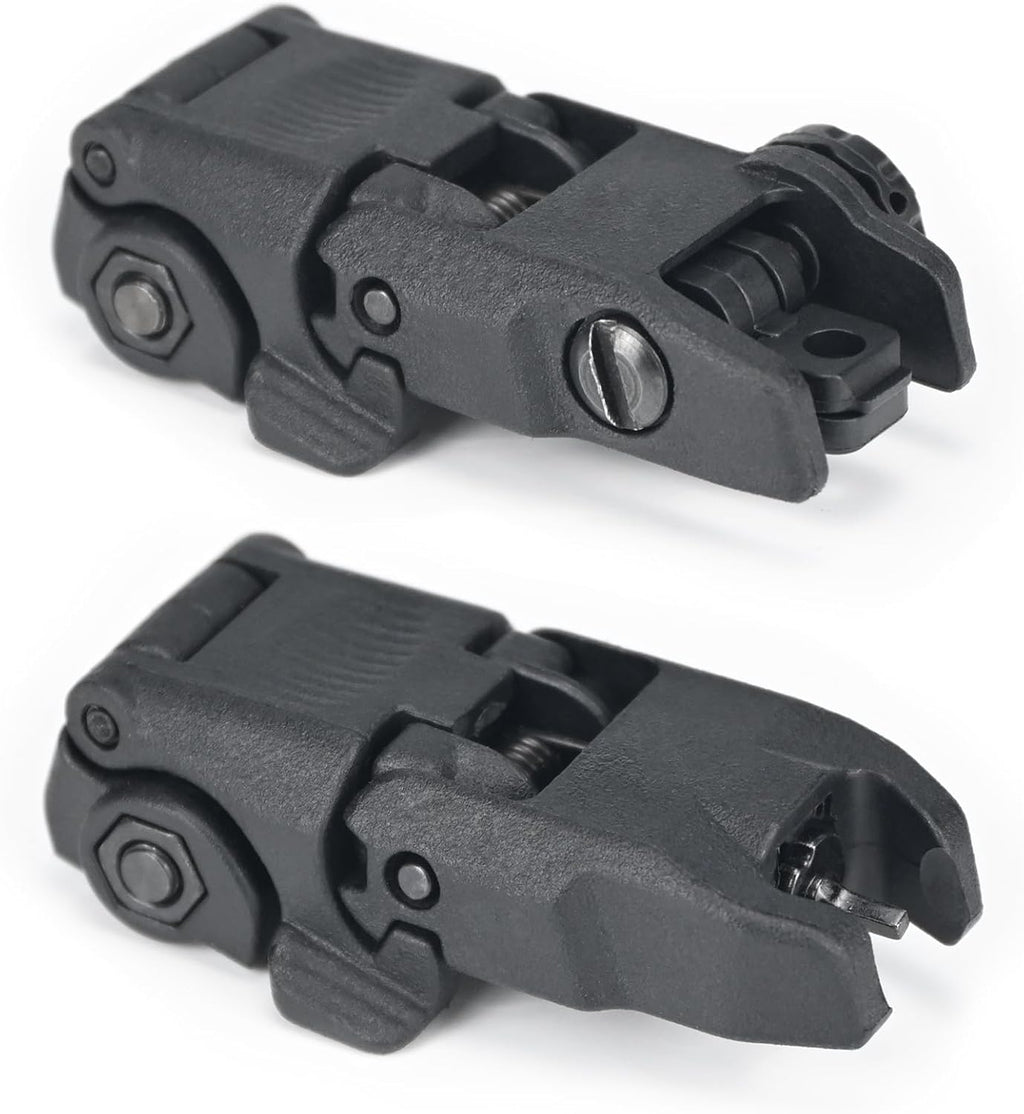 Skiennix Nylon Flip Sights - Front & Rear Installation on Picatinny/Weaver Rail
