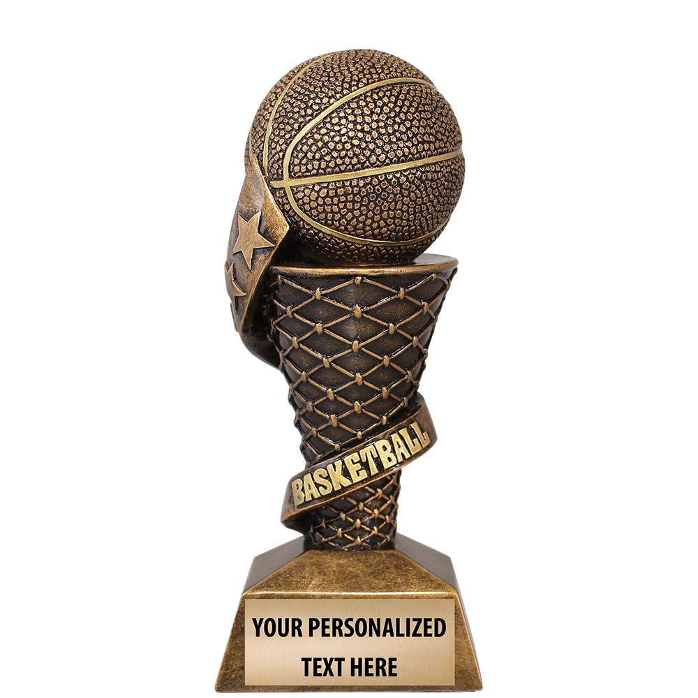 Crown Awards Basketball Trophy | 7 3/4" Elite Basketball Team Trophies Custom | Free Engraving Included Prime