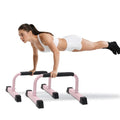 Push Up Bars: Sweat-resistant Parallettes Bar for Handstands L-sit & Dip, No Wobbling Strength Training Pushup Stands for Women Men Workout Core Exercise at Home Floor Gym