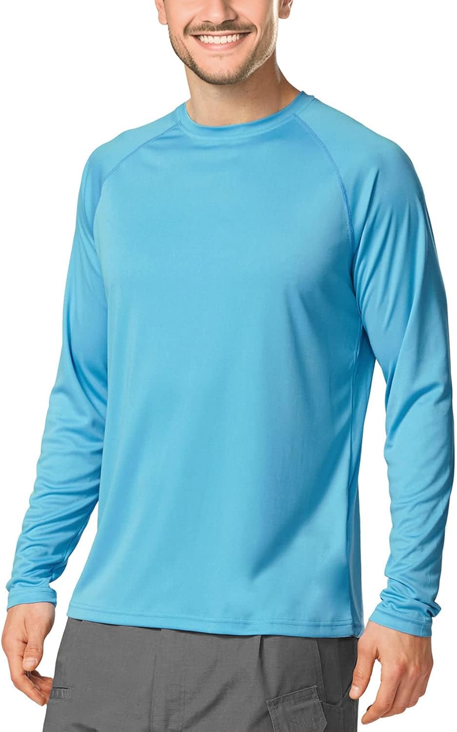 Skiennix Men's Swimming Shirt - Short Sleeve UPF 50 Quick Dry Rash Guard for Fishing & Running