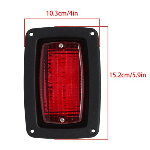 waltyotur 2 Tail Light 3 Wire Rear Taillights Pair Replacement for DS Golf Cart Club Car 1982-Newer