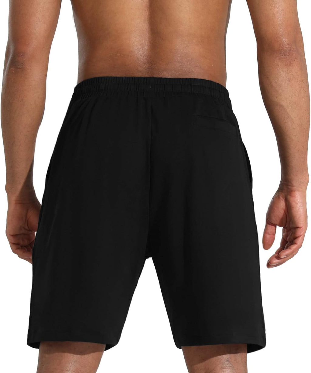 Skiennix Men's Lounge Shorts - Loose-Fit Jersey with Deep Pockets for Running & Training
