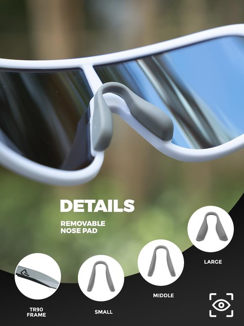 ROCKBROS Polarized Cycling Glasses Baseball Sunglasses for Men & Women, UV400 Sports Sunglasses