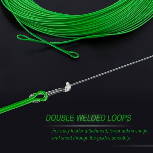 HERCULES Fly Fishing Line - Floating Weight Forward Design with Double Welded Loop - Durable & Reliable