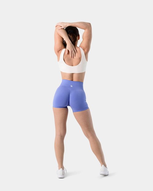 Kamo Fitness Cleo Scoop Neck Wireless - Double Lined Minimal Yoga Bralette | Low Impact Sports Bra (Gardenia, M)