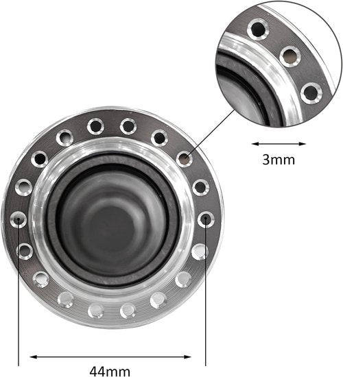 DONSP1986 Bicycle Wheel Part Bicycle Rear Hub 32 Hole,Rear Width 135mm,Double Thread,Alloy Alum Bike Hub