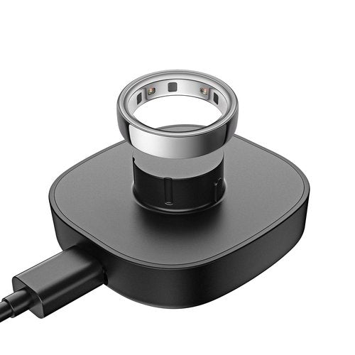 VOVELF Compatible with Oura Ring 4 Charger,Fast Charging Dock and USB-C Cable - Oura Ring 4 Must-Haves for Users (Black, Size 9)